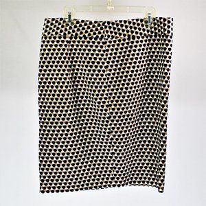 Anna Taylor | Black, White & Tan Polka Dot Skirt